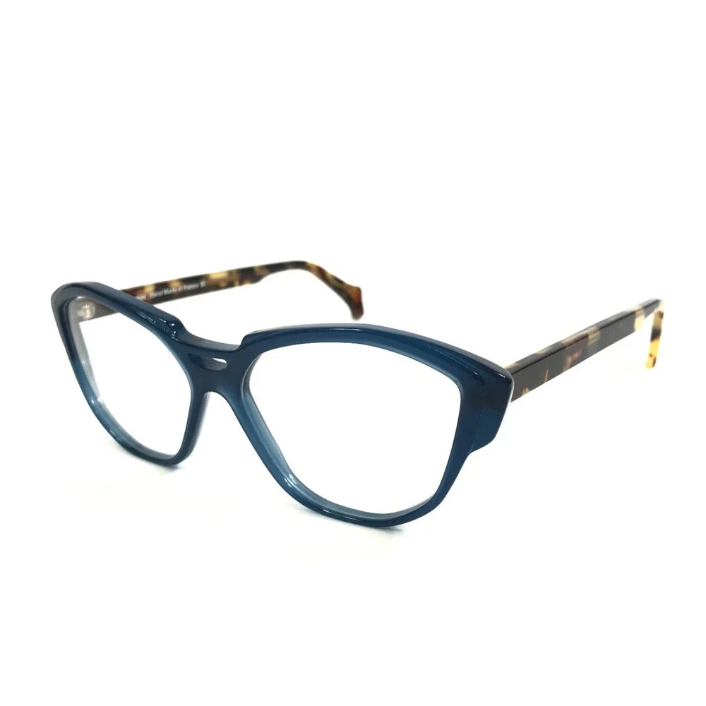 PLM Creation Eyeglasses Frames DIVA VI 239 Blue Tortoise Cat Eye 55-14-145